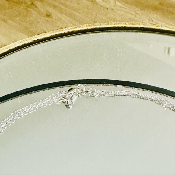 Sterling Silver 925 Set Red Teardrop Ring Earrings Necklace Zircons Solid - Picture 14 of 14